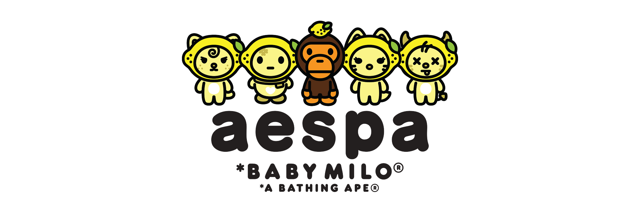 BAPE × aespa campaign identity