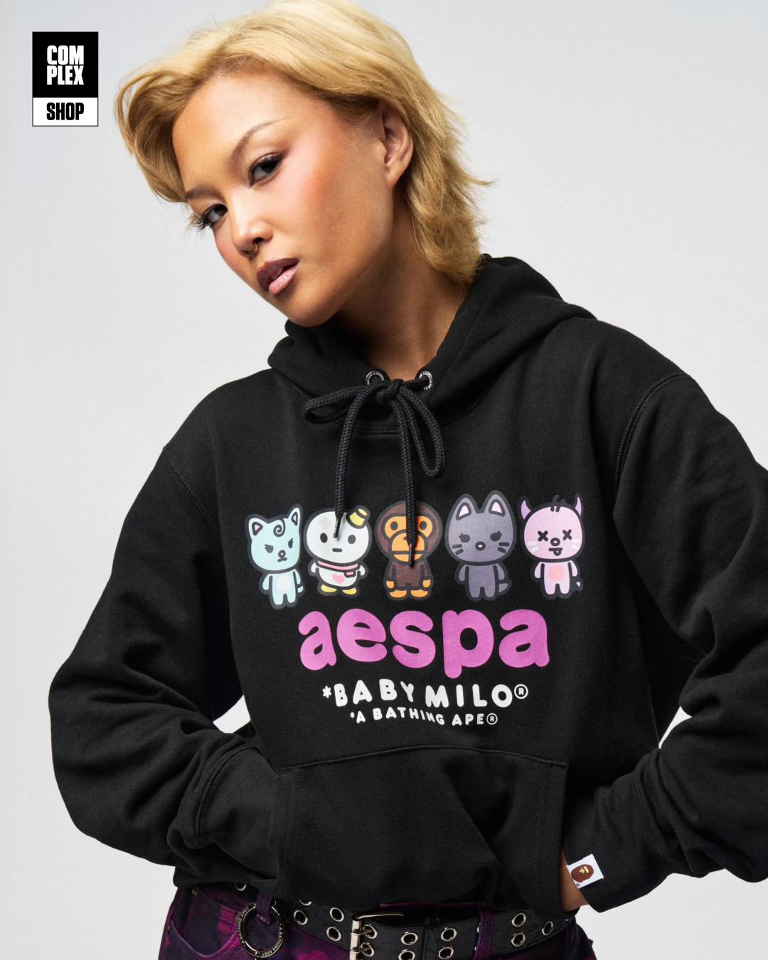 BAPE × aespa hero garment