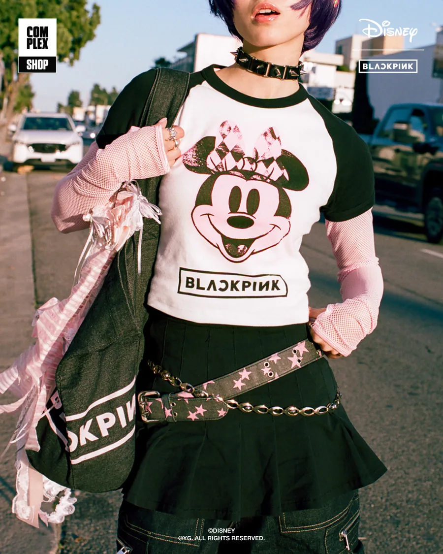 BLACKPINK × Disney fashion and product campaign photography